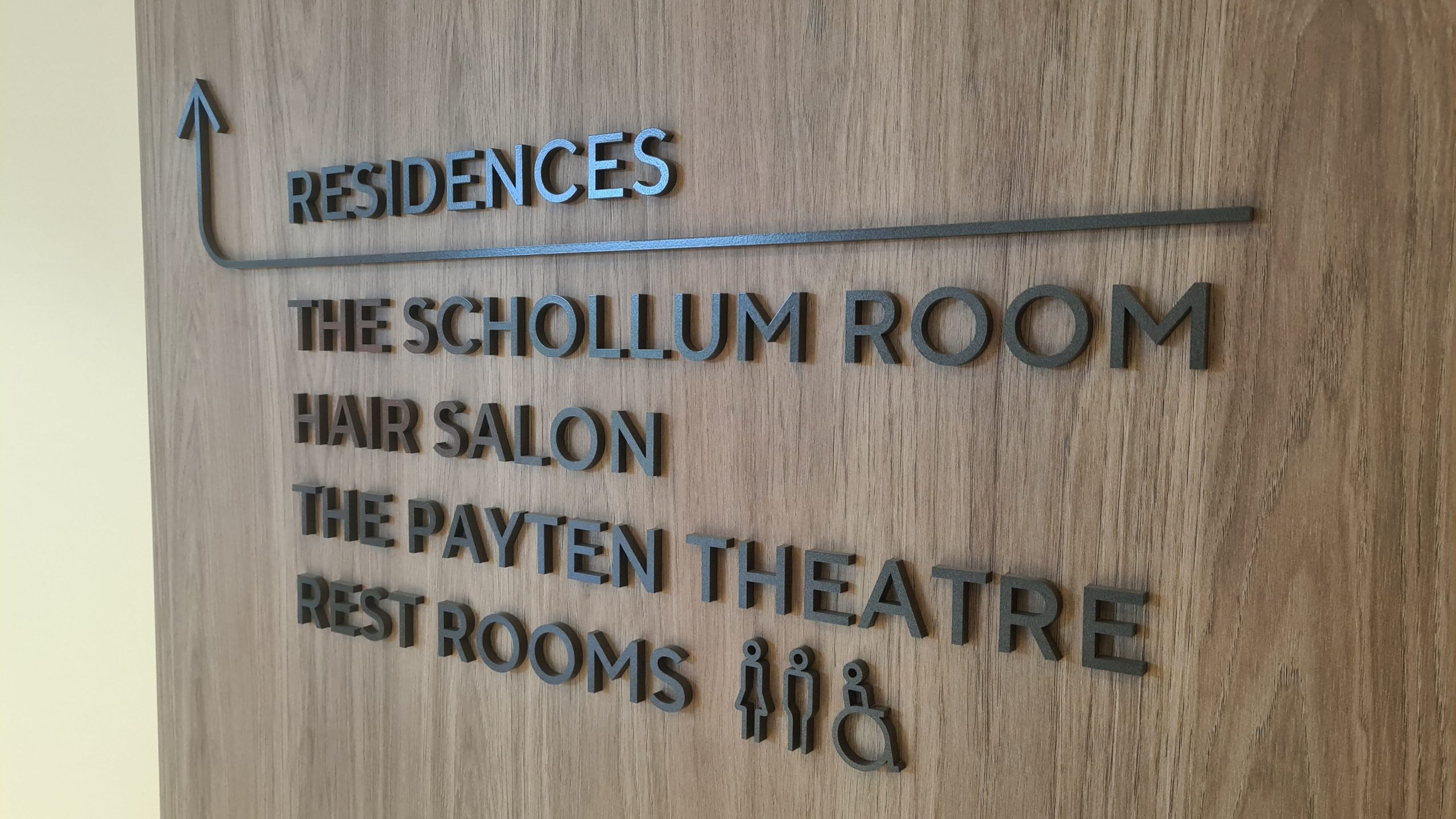 wayfinding lettering custom